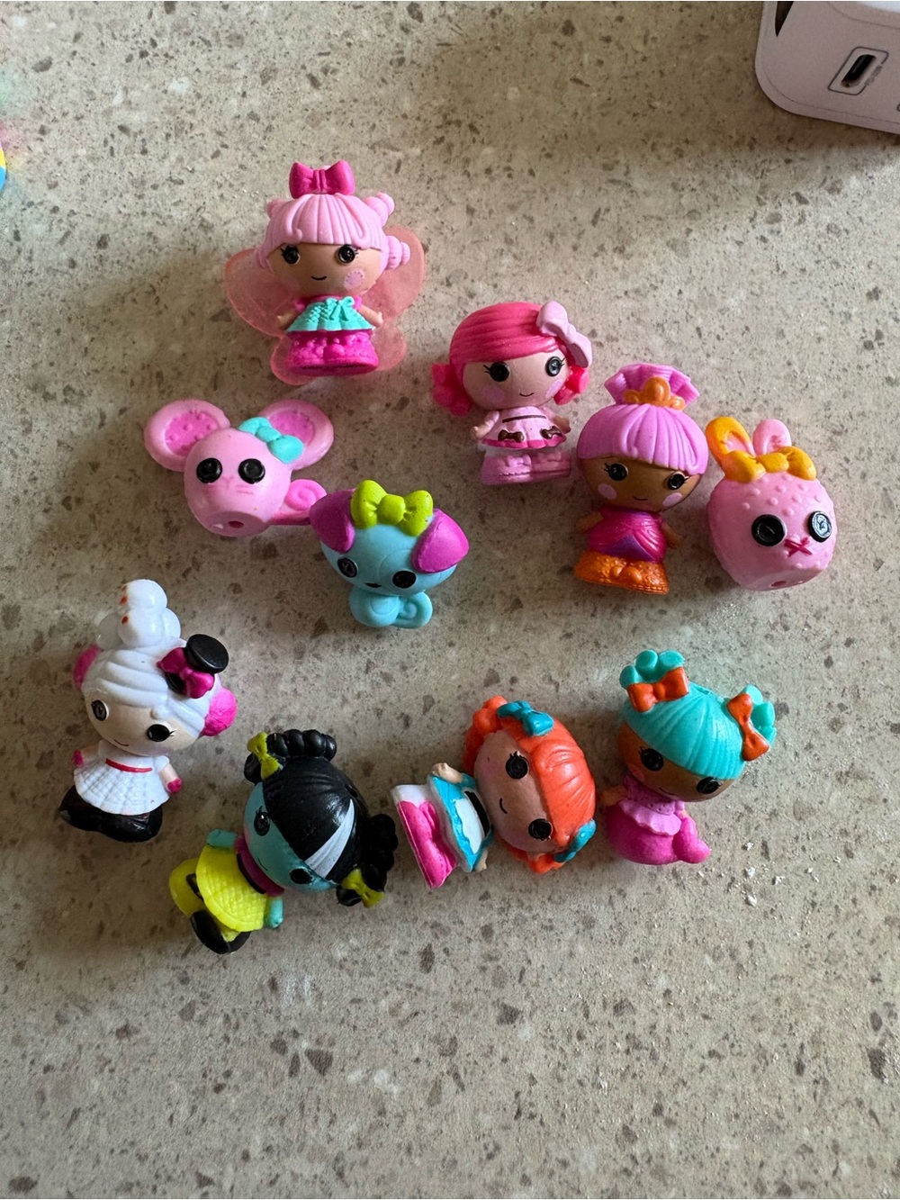 Lalaloopsy Tinies Dolls Pets Lot of 10 Mermaid Mouse Dog